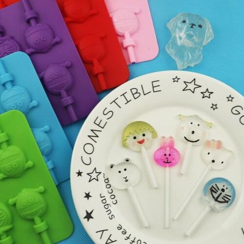 12 Even Cartoon Character Silicone Lollipop Mold Chocolate Mold XG911