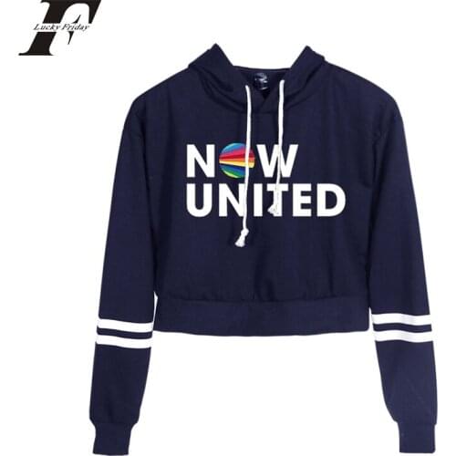 United Crop Hoodies Sweatshirts Women Oversized Hoodie Pullover Unisex Harajuku Tracksuit Women Clothes Casual Hooded Print Full