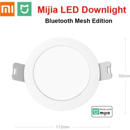 Xiaomi Mijia Smart Led Downlight Bluetooth Mesh Version Controlled By Voice Smart Remote Control Adjust Color Temperature Hot