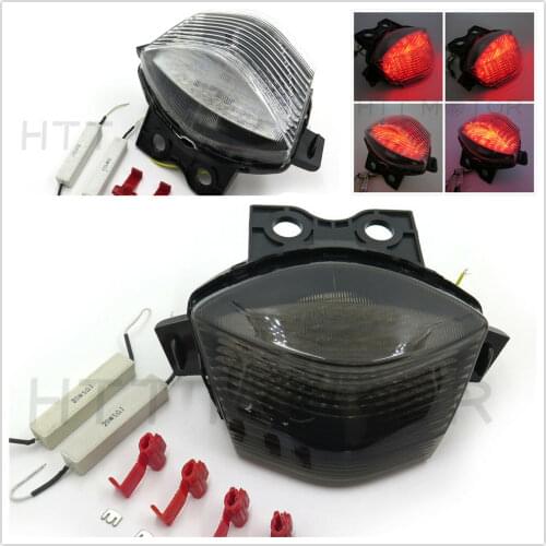 Aftermarket free shipping motorcycle parts LED Tail Brake Light for Kawasaki 2006 2007 2008 Ninja 650R EX650 ER-6f Smoke