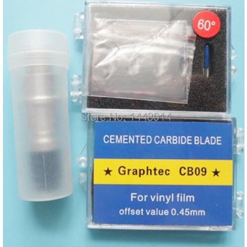 Graphtec cutting plotter spare parts CE5000 CE6000 CB09 blade 60 degree 10pcs + 1pc blade holder for sale