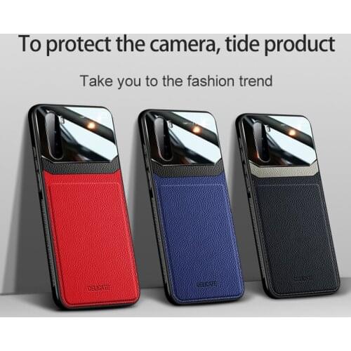10pcs/Lot Organic PC Back Protector Phone Case For Oneplus Nord For One Plus 8 Pro Leather Grain Cover