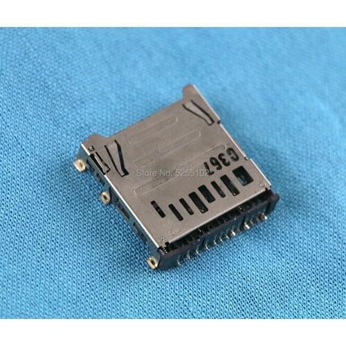 10pcs/lot SD Card Slot socket for Nintend 3DS XL Repair Parts Game Memory Card Holder Game SD Card Slot For 3DSXL