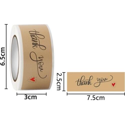 150 Pcs Thank You Stickers Gift Sealing Stickers Thank You Envelope Shipping Bags Packaging Adhesive Shipping Mail Labels