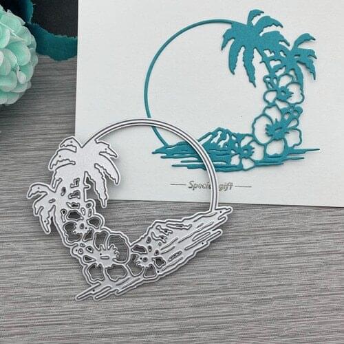 2020New Coconut tree decoration cutting die for Christmas stencil Scrapbooking Pressing Crafts For DIY Decorations Embossing Art