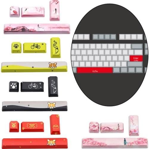 4pcs Keycaps Set PTB PC Gaming Mechanical Keyboard Space Keycap ESC