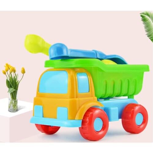 5Pcs/Set Kids Beach Truck Shovel Rake Animal Molds Kit Garden Sandpit Pool Toy