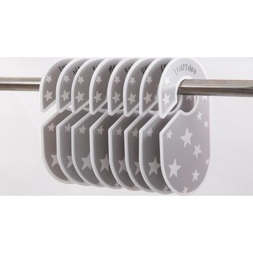 Nursery Clothes Organization Sized from Monday to Sunday Perfect for Girl or Boy Baby Closet Size Dividers