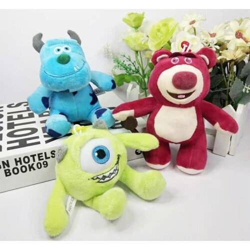 Disney Toy Story Monster University Original Lotso Kawaii Strawberry Stuffed Bear Super Soft Toys For Kids Birthday Present With