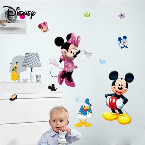Disney waterproof Mickey Minnie sticker children room bedroom wall decoration sticker