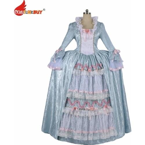 Costumebuy 18th Regency Versailles Court Dress Duchess Antoinette Baroque Rococo Victorian Gown Civil war Women Belle Dress