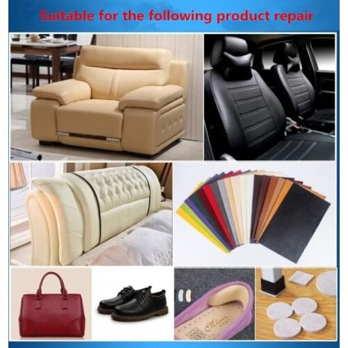 Leather sofa patches 3 pcs 60x25cm sofa repair leather self-adhesive pu for car seat chair bed bag leather sofa patches