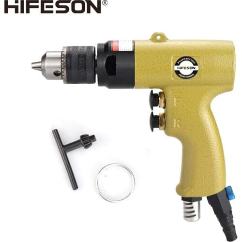 Multifunctional Button Type Pneumatic Drill Speed Adjustable Pneumatic Pistol Type Pneumatic Drill 3/8" Tapping Drilling