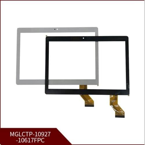 New 1PC /Lot White and black Color 10.1'' For MGLCTP-10927-10617FPC Touch Screen Digitizer Glass Panel Free Shipping