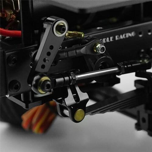 Upgrade Metal Single-axis Steering Modification Kit for 6X4 6X6 4X2 4X4 RC Tractor Beam Installation Steering Gear Set