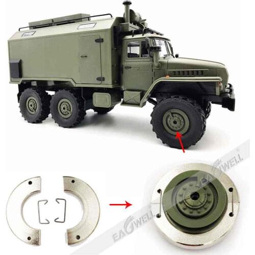 RCTOYFUN 4/6pcs Metal Wheel Rim Internal Counterweight For 1/16 WPL B-14 B14K B-24 B24K C-14 C14K C-24 C24K B-16 B16K B36K Truck