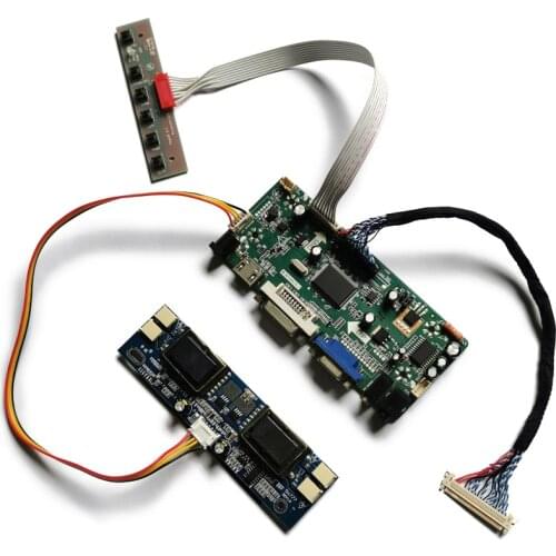 30 Pin Fit LM170E01/LM170E02/LM170E03 matrix 4CCFL LVDS VGA DVI 1280*1024 M.NT68676 monitor controller board DIY kit