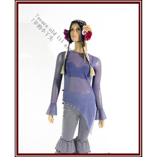 Transparent thin belly dance long top CH91-CH96