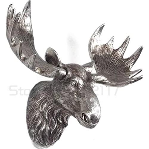 Retro nostalgia deer head hanging wall creative living room mural Wall Decoration pendant antlers stereo head ornaments