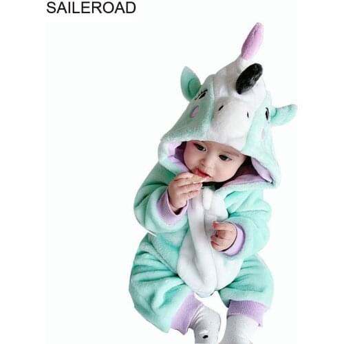 SAILEROAD Cartoon Flannel Sleep Gown Animals Pajamas Baby Nightwear Boys Girls Animal Jumpsuit Kigurumi Outfits Crawling suit