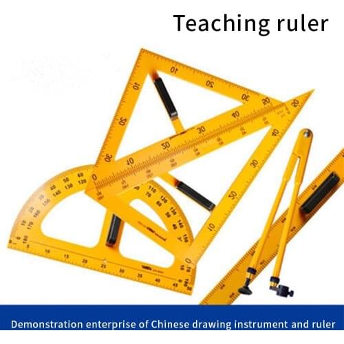 Teaching Compass Triangle Ruler Triangle Ruler Ruler Protractor Magnetic Set