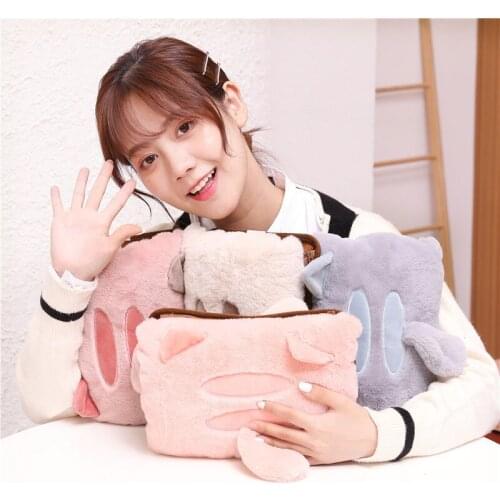 Explosion-Proof Hand Warmer Rechargeable Hot Water Bottle Female Plush Warm Baby Belt Electric Warmer Stomach Warm Water Bag