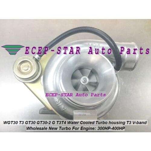 WGT30-3 GT30 GT30-3 GT35 T3T4 Turbo Turbocharger Turbine housing.48 rear .70 a/r 2.5" T3 Flange V-band water cooled 300HP-400HP