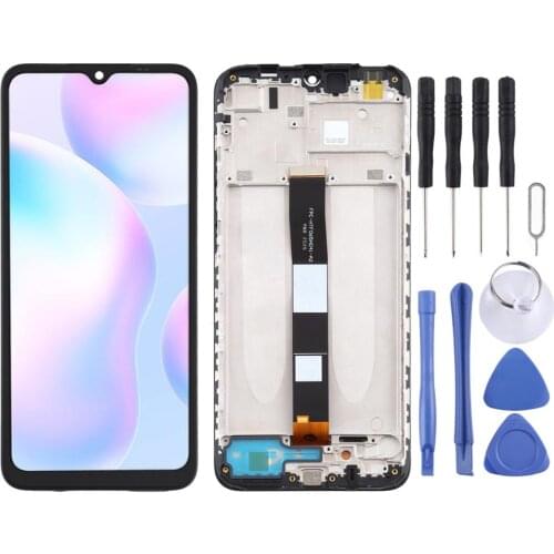 LCD Screen and Digitizer Full Assembly With Frame for Xiaomi Redmi 9A / Redmi 9C