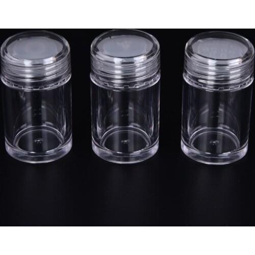 10g Plastic Empty Loose Powder Pot With Sieve Cosmetic Makeup Jar Container Handheld Portable Sifter With Clear Cap