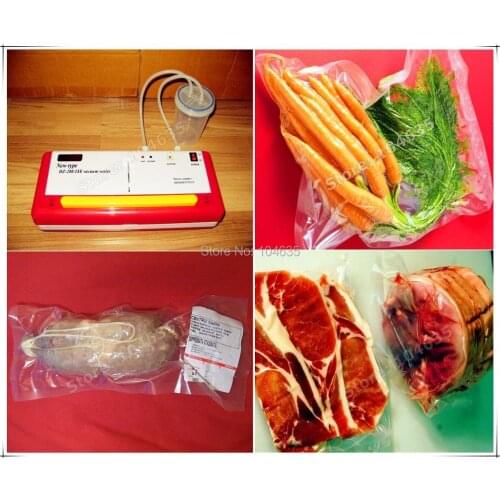 110V/ 220V Hot sales Small Food plastic bag sealing machine Kits vacuum sealer machine aluminum foil bag packaging machine