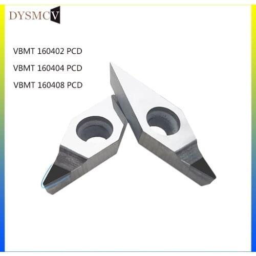 2pc VBMT160404 VBMT160402 VBMT160408 VBMT PCD blade diamond lathe blade blade lathe internal turning tool