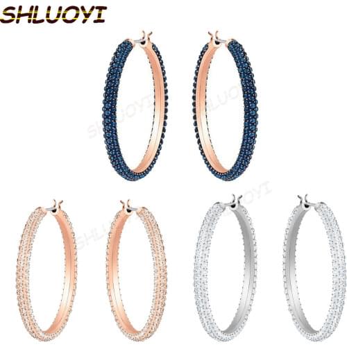 2020 fashion jewelry swa1:1 exquisite pink blue yellow charm womens Earrings