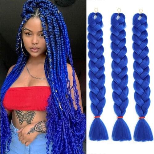 22 colors 82inches Synthetic Jumbo Braids Hair 165g/Pack Blonde Crochet Braiding Hair Extensions #1B #613 #27 #30