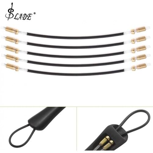5pcs! Metal and Nylon 3/4-4/4 Non-slip Bendable Nylon Violin Tail Rope