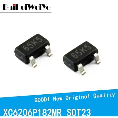 50PCS/LOT XC6206P182MR 65K5 1.8V XC6206-1.8V MOSFT SOT23 SOT-23 SMD New and Original IC Chipset MOSFET MOSFT