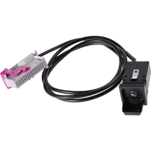 Car Aux-in RNS-E Navigation AUX Button Adapter Kit 32Pin Plug for audi A3 A4 A6 A8 R8 TT