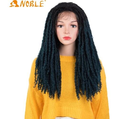 Noble girl Dreadlock Wigs faux locs river 26Inch 613 1B Synthetic locs crochet hair Synthetic Braids Crochet Twist Hair Wigs