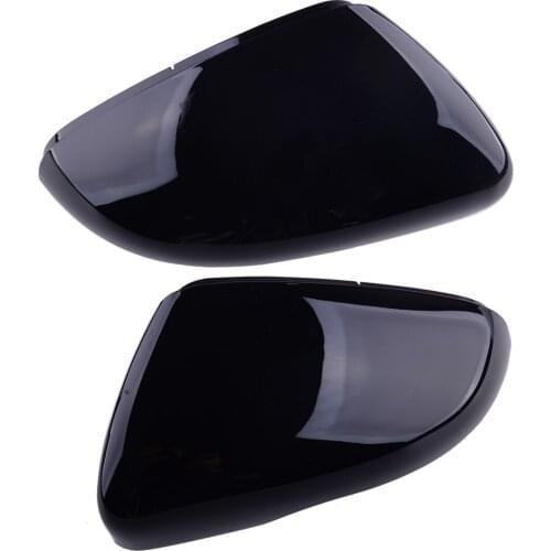 5K0857537 1 Pair Black Car Side Rear View Mirror Covers Caps Fit For VW Golf MK6 2009 2010 2011 2012 2013 5K0857538