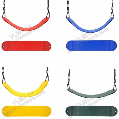 Children durable EVA swing with chains hooks swing seat,kids EVA soft plate toys with stainless chains