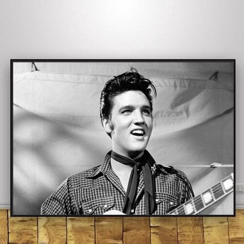 Elvis presley singer musician Silk Fabric Poster And Print Wall Art Picture canvas Painting Home Decor frame