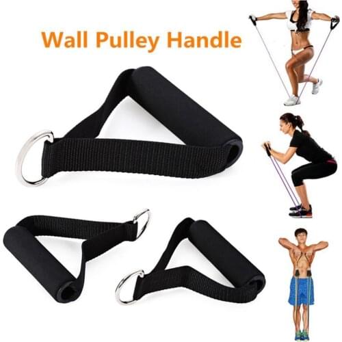 Resistance Band Yoga Pilates Pull Rope Nylon Bands Foam Handle Gym Puller Resistance Exercise Body Fitness Bands Unisex