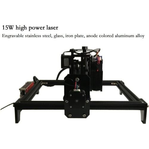 15W CNC Engraving Machine with 15000mw Laser Head Wood Router PCB Glass Metal Milling Machine Wood Carving Machine DIY Mini CNC