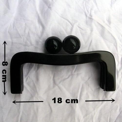 China Factory Accessories 60% OFF 2014 New 1 piece of black acrylic purse frame size18cm *8cm plastic Purse Frames making bags