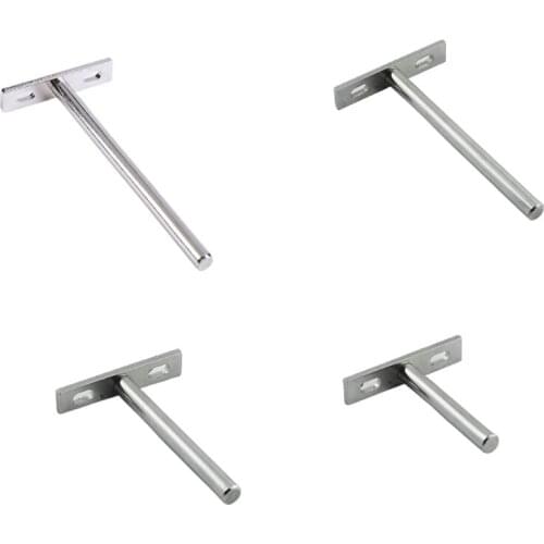 Wall Mounted Invisible Blind Shelf Support T-shaped Hidden Shelf Support Floating Shelf Brackets Sturdy DIY Hardware M17E