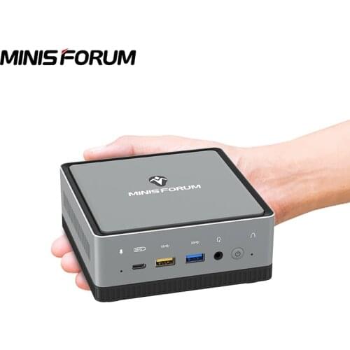 MINISFORUM Mini PC UM700 AMD Ryzen 7 3750H CPU Desktop Computer with DDR4 16GB RAM 512GB PCIe SSD DisplayPort HDMI Video Output