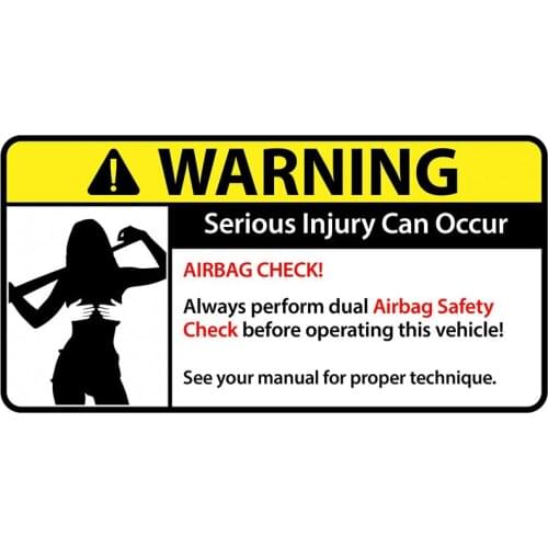 Creative Sexy Anime Girl Warning Car Stickers PVC Personality Fashion Body Windows Exquisite Decals Waterproof Decoration