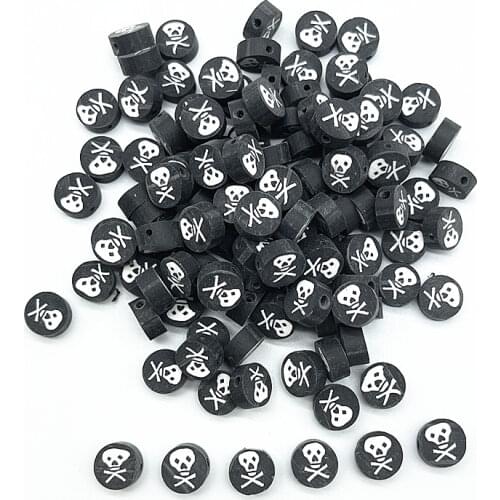 New 30pcs10mm Plum Blossom Polymer Clay Spacer Loose Beads for Jewelry Making DIY Bracelet Accessories