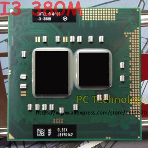 I3-380M Original Intel core Processor I3 380M 3M Cache 2.5 GHz Laptop Notebook Cpu Processor Free Shipping