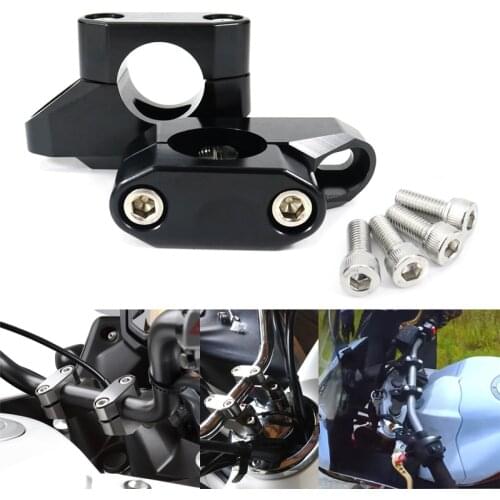Fit For Yamaha MT-125 FZ-10 Tracer 900 Tracer FJ-09 V-Max 28mm 1 1/8" Handlebar Riser Fat Bar Back Moved Up Mounting Risers