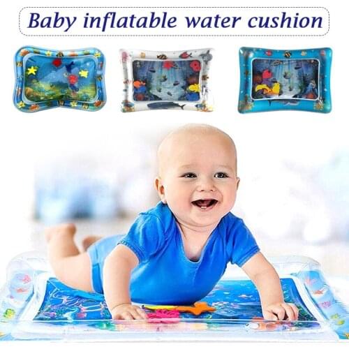 Portable Inflatable Water Mat Lovely Marine Life Patterns Foldable Waterproof Cushion Great Gifts for Children Toddler can CSV